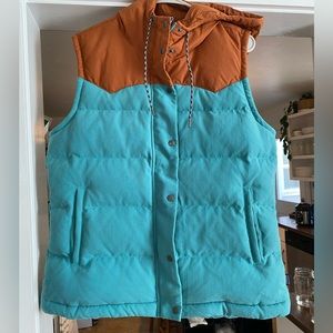 PATAGONIA Women’s Bivy Hooded Down Vest RARE Large